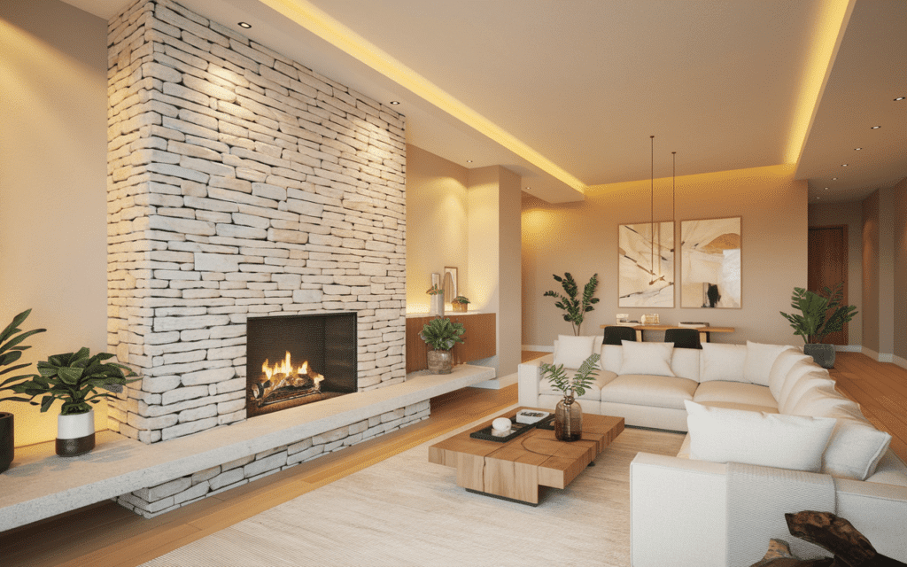 7 Stunning Stone Fireplace Designs That Transform Living Spaces in 2025 1 Stone Fireplace